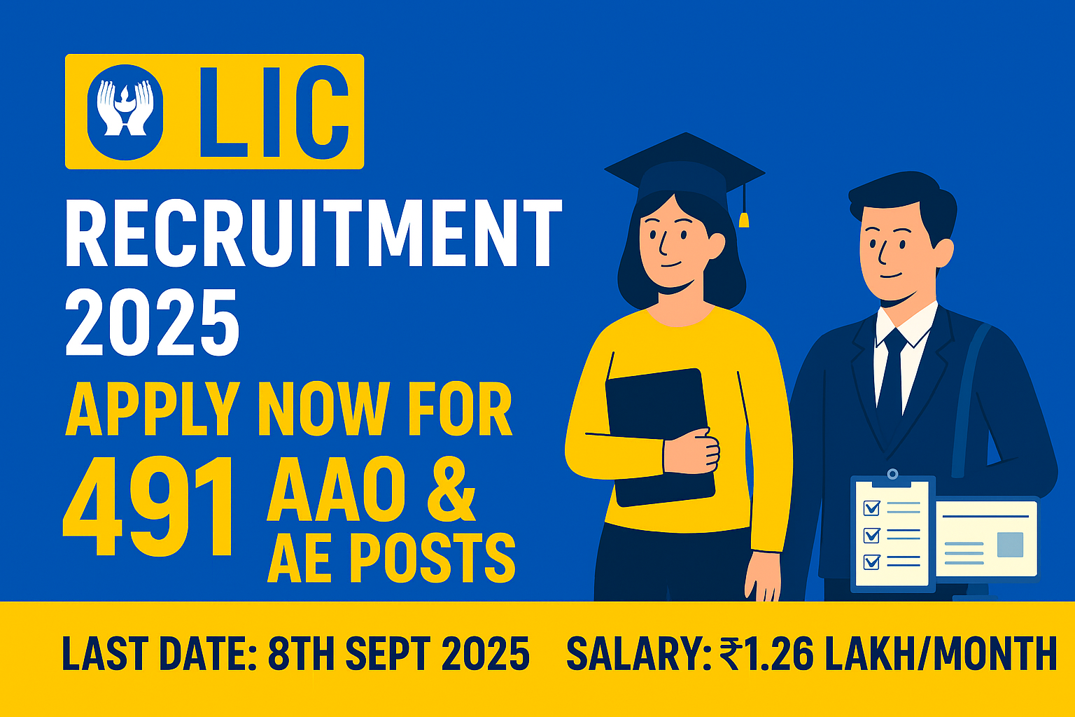 🚨 LIC AAO(CA,CS) Specialist & Assistant Engineer Recruitment 2025: Apply Online for 491 Vacancies