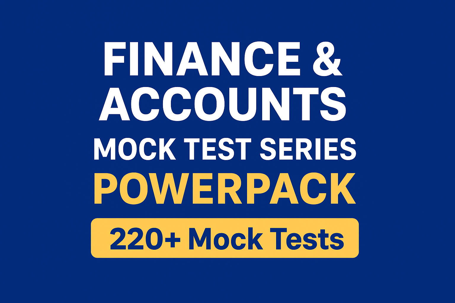 FAQ – Finance & Accounts Mock Test Series | Finance Career PowerPack