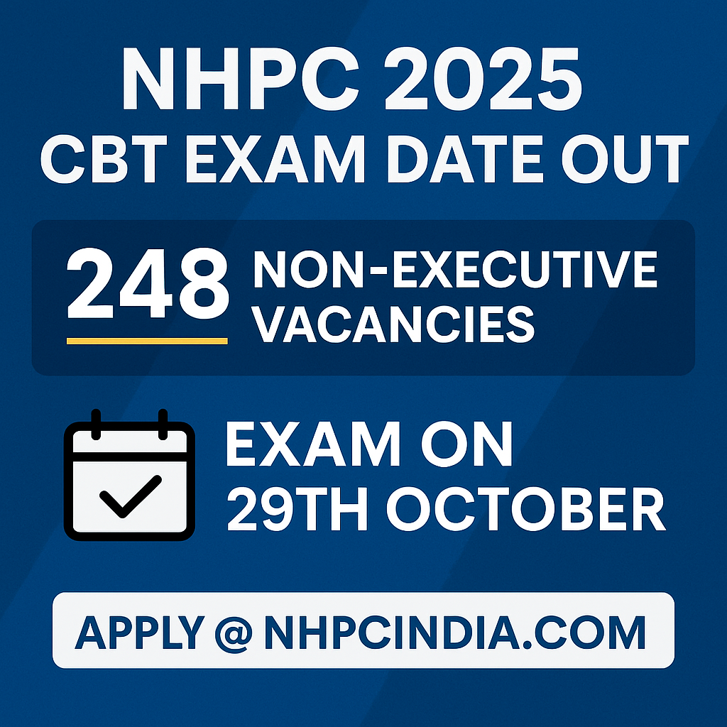NHPC Recruitment 2025: Number of Applications Received | Category-Wise Details Released