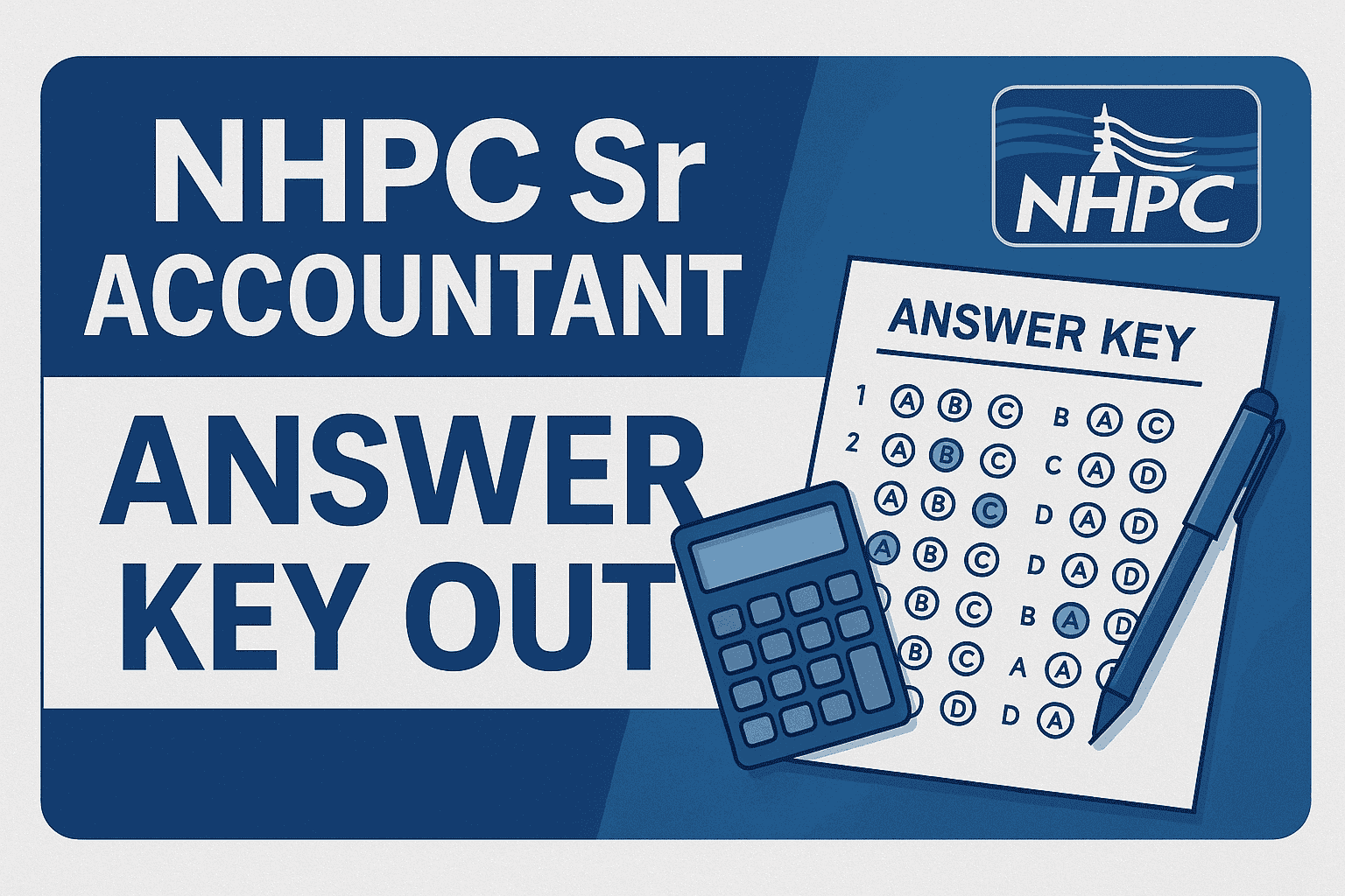 NHPC Sr. Accountant Answer Key 2025 Released – Check Now & Share Your Score