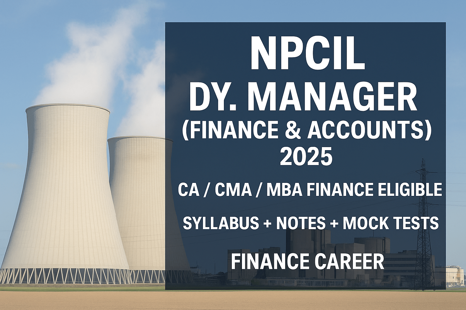 NPCIL Dy. Manager (Finance & Accounts) Syllabus 2025 | Exam Pattern, Eligibility & Preparation Strategy
