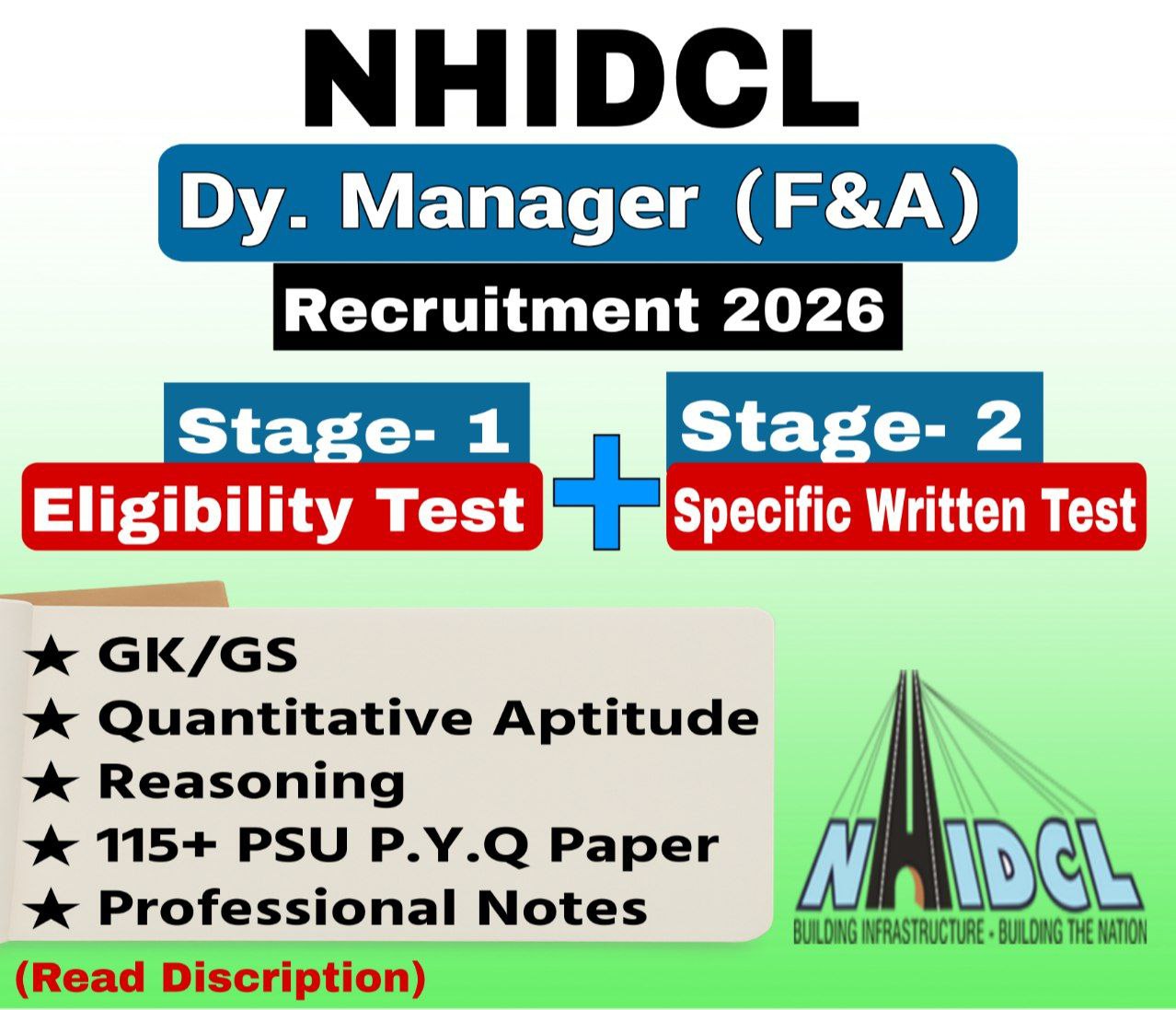 NHIDCL Deputy Manage...
