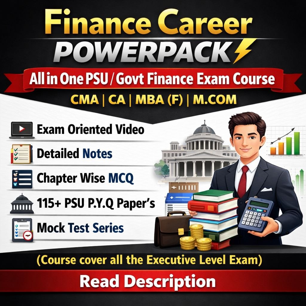 All-in-One PSU & Govt Finance Exam Course 2026 – Videos, MCQ, Notes, PYQ and Test Series