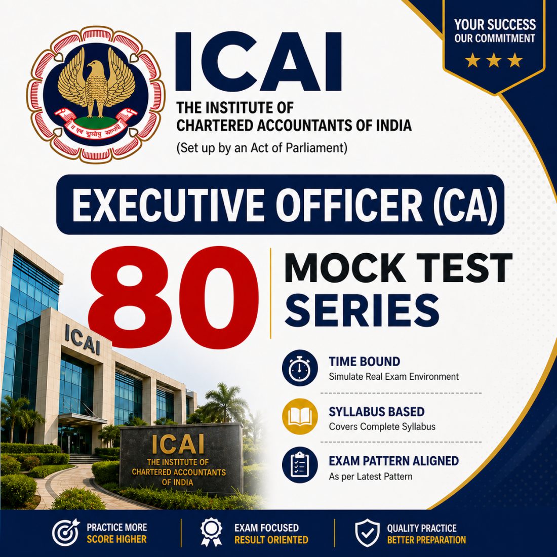 ICAI Executive Officer ​​​(CA) Mock Test 2026