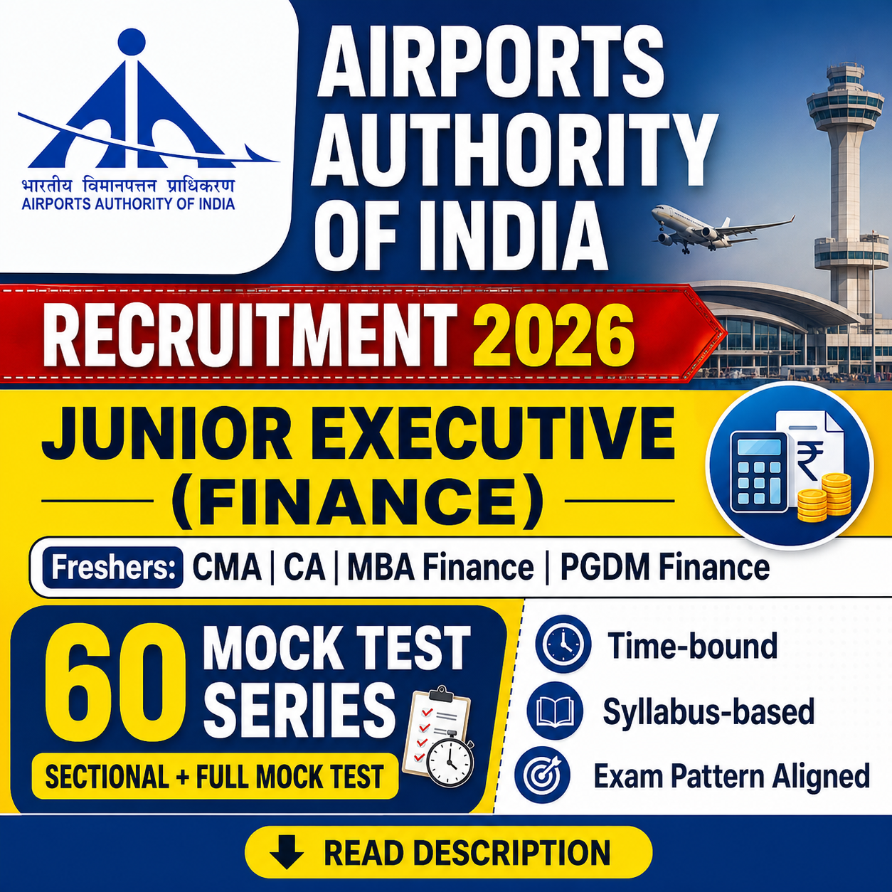 AAI Junior Executive Finance Mock Test 2026